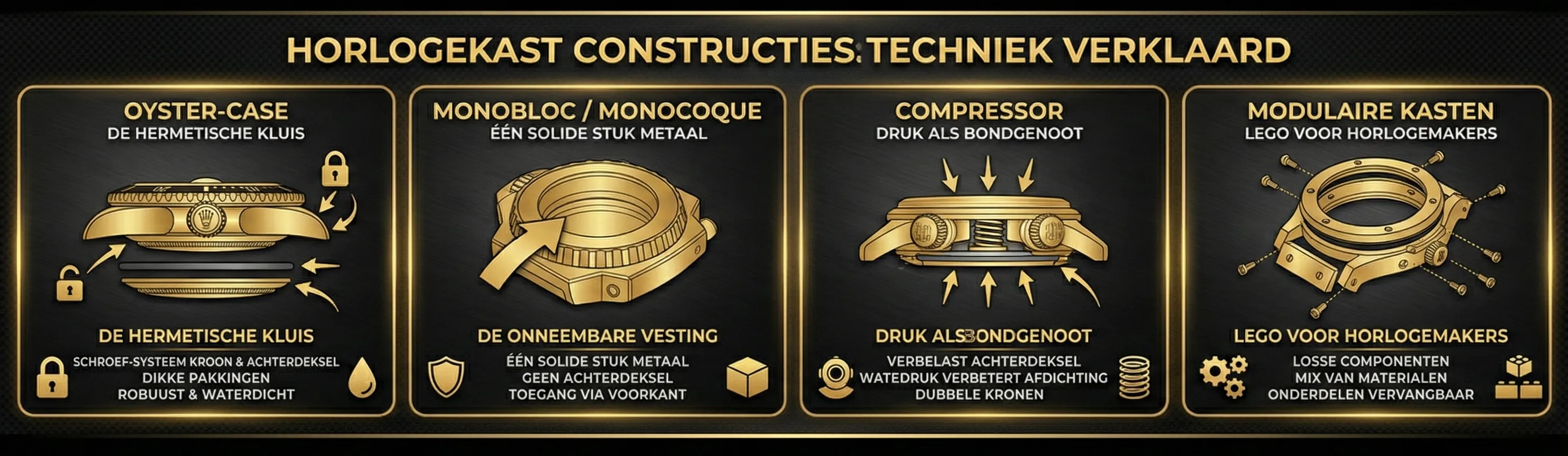 Horlogekast constructies uitgelegd