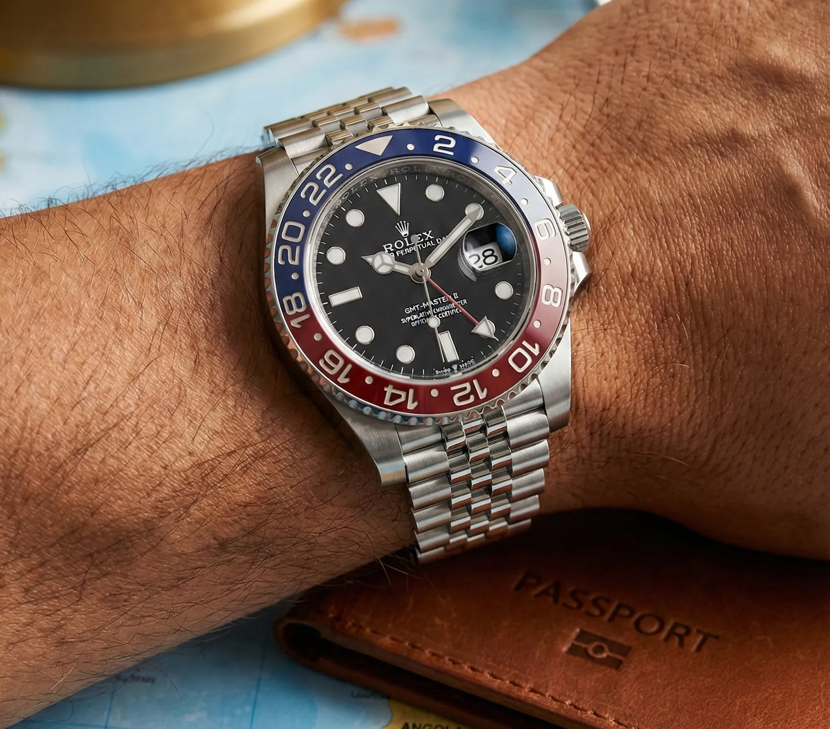 Rolex GMT-master om pols