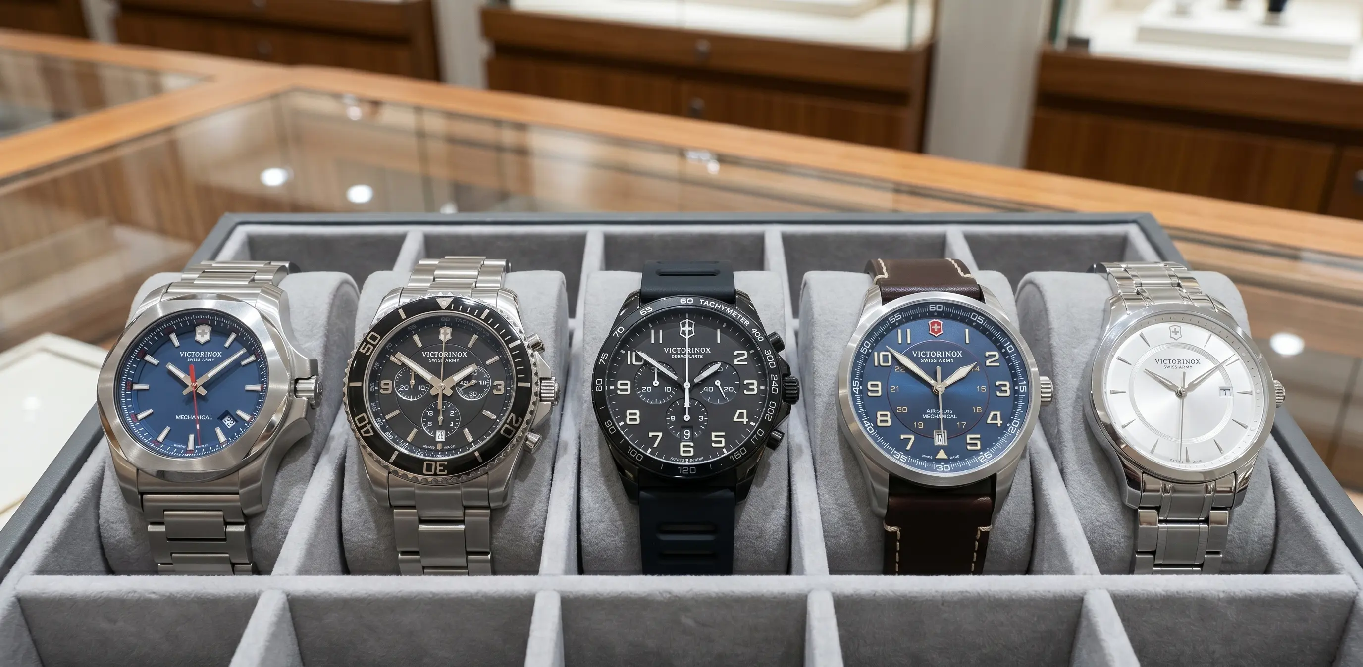 Victorinox modellen op een rij