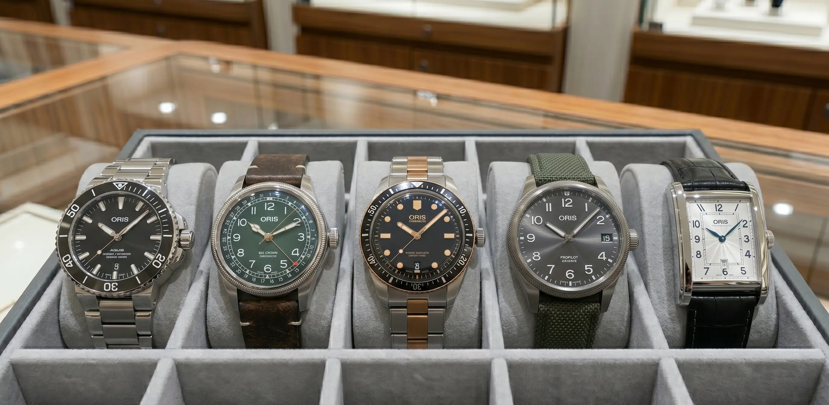 Oris modellen op een rij