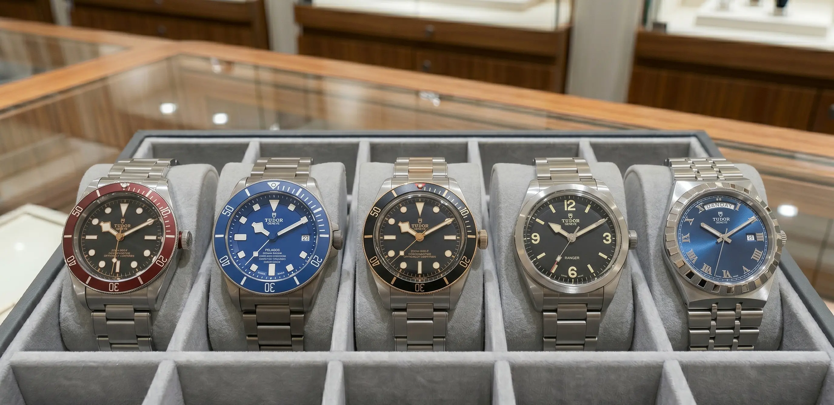 Tudor modellen op een rij