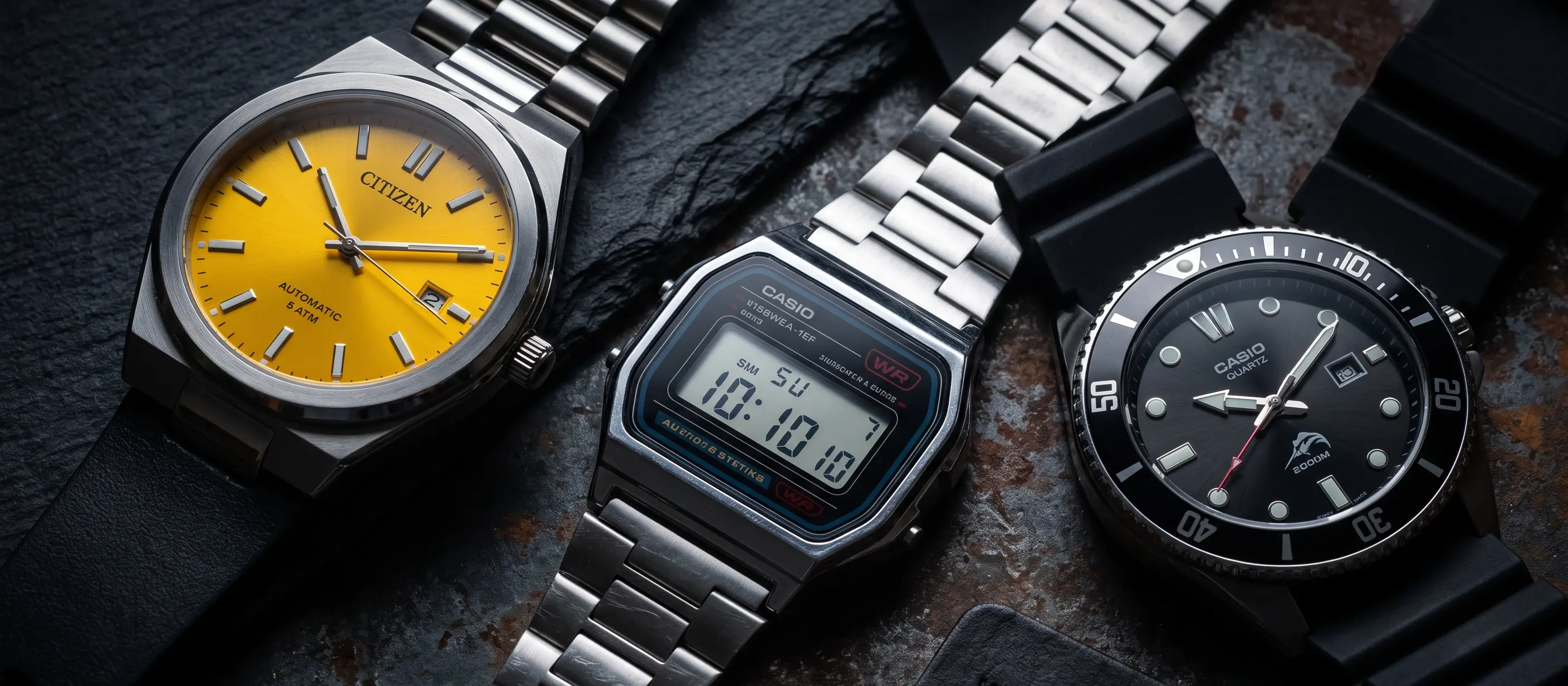 Citizen casio en casio horloge onder 100 euro