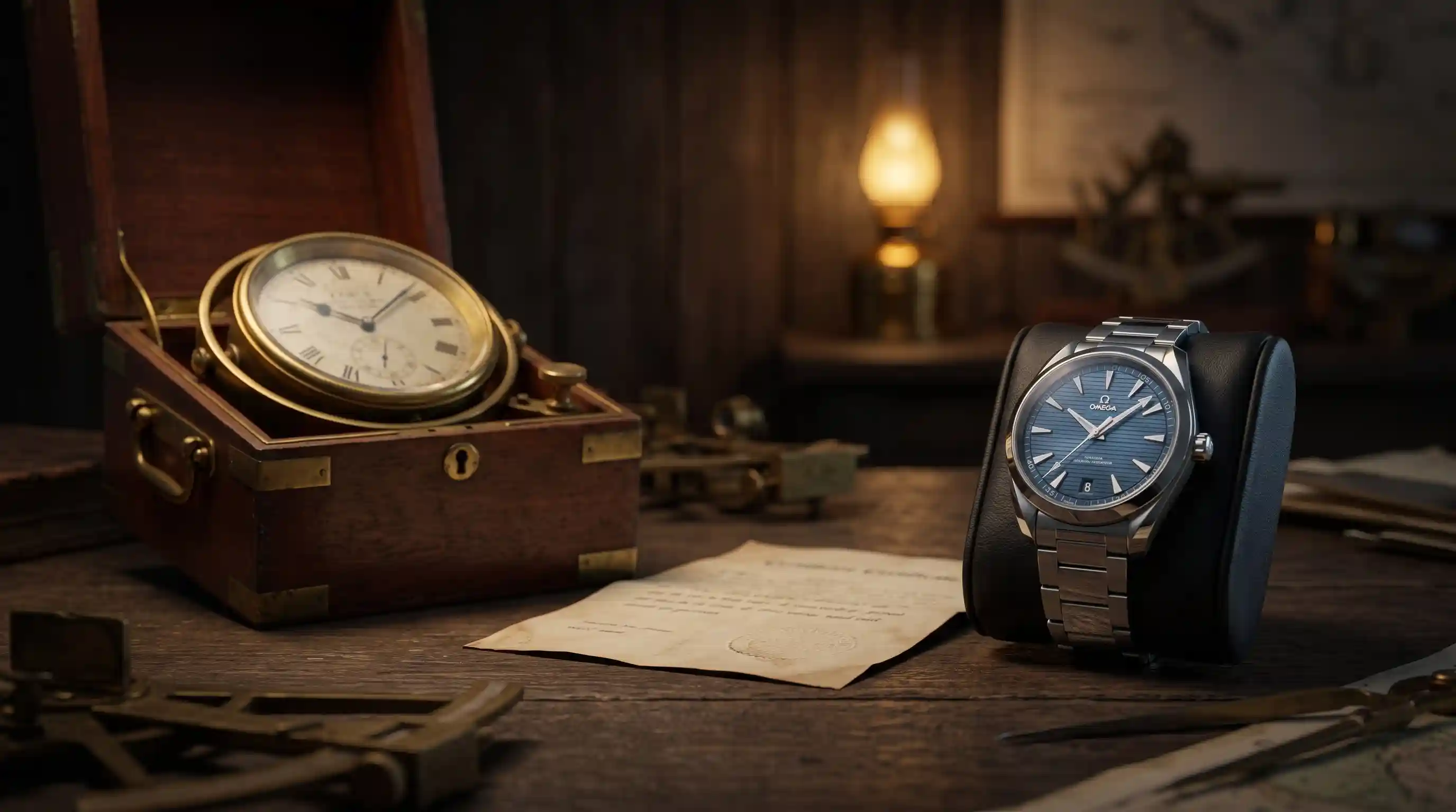Chronometer vroeger vs nu